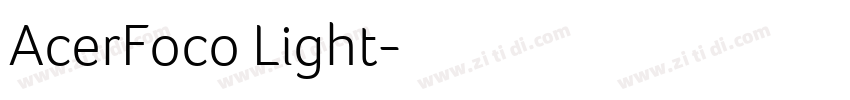 AcerFoco Light字体转换